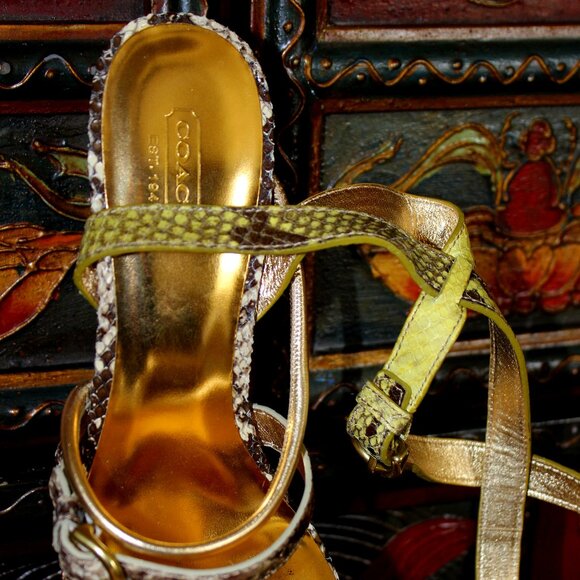 NEW Coach Python strappy sandals - Picture 6 of 7